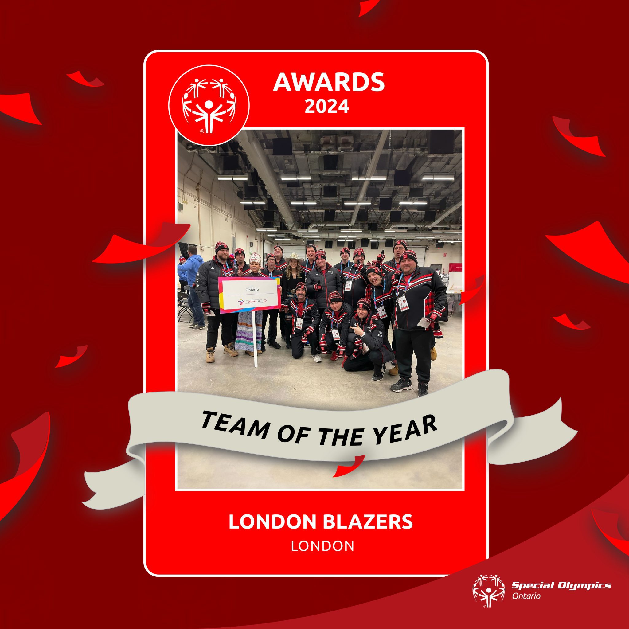 2024 Team of the Year London Blazers (London) Special Olympics Ontario